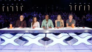 AMERICA'S GOT TALENT -- "Judge Cuts" Episode 1211 -- Pictured: (l-r) Howie Mandel, Mel B, Seal, Heidi Klum, Simon Cowell -- (Photo by: Trae Patton/NBC)
