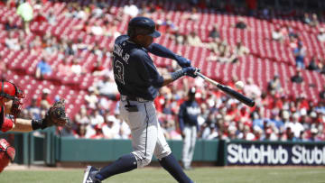 CINCINNATI, OH - APRIL 26: Ronald Acuna Jr.