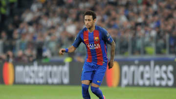 Neymar of Barcelona player during the Uefa Champions League 2016-2017 match between FC Juventus and FC Barcelona at Juventus Stadium on March 14, 2017 in Turin, Italy. (Photo by Omar Bai/NurPhoto via Getty Images) (Photo by Omar Bai/NurPhoto via Getty Images)