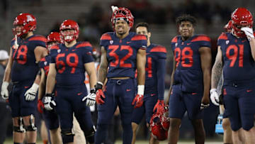TUCSON, AZ - NOVEMBER 11: Defensive end DeAndre' Miller