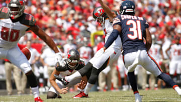 TAMPA, FL - SEPTEMBER 17: Kicker Nick Folk