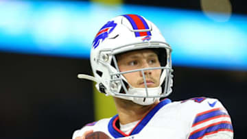 Josh Allen #17 of the Buffalo Bills looks on during the preseason game against the Detroit Lions at Ford Field on August 23, 2019 in Detroit, Michigan. (Photo by Rey Del Rio/Getty Images)