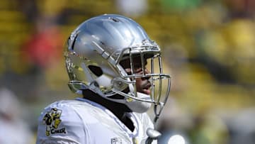 EUGENE, OR - SEPTEMBER 09: Running back Royce Freeman