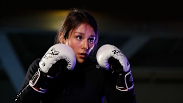 SANTIAGO, CHILE - MAY 16: UFC women's strawweight contender Alexa Grasso of Mexico holds an open training session at Mall Sport on May 16, 2018 in Santiago, Chile. (Photo by Buda Mendes/Zuffa LLC/Zuffa LLC via Getty Images)