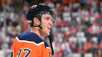 EDMONTON, AB - OCTOBER 4: Connor McDavid. (Photo by Andy Devlin/NHLI via Getty Images)