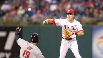 PHILADELPHIA, PA - AUGUST 23: Second baseman Chase Utley