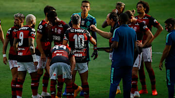 Sem Bruno Henrique, Diego Alves e Rodrigo Caio, Rogério Ceni vai se ‘virar nos 30’ para escalar o Flamengo contra o Athletico-PR no Brasileirão. 