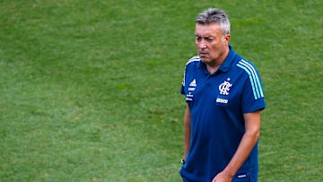 2020 Brasileirao Series A: Santos v Flamengo Play Behind Closed Doors Amidst the Coronavirus (COVID 2020 Brasileirao Series A: Santos v Flamengo Play Behind Closed Doors Amidst the Coronavirus (COVID