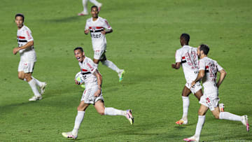2020 Brasileirao Series A: Sao Paulo v Red Bull Bragantino Play Behind Closed Doors Amidst the
