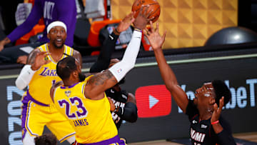 LeBron James fue la gran figura de los Lakers en el cuarto juego de Las Finales de la NBA