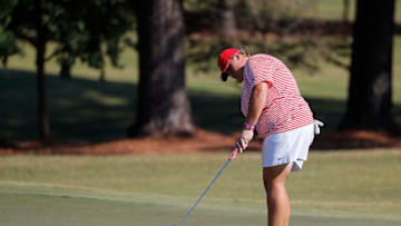 ATLANTA, GA - OCTOBER 31: Haley Moore of the Arizona Wildcats putts on the fifth green during day three of the 2018 East Lake Cup at East Lake Golf Club on October 31, 2018 in Atlanta, Georgia. (Photo by Kevin C. Cox/Getty Images)