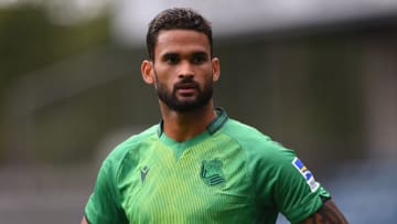 LONDON, ENGLAND - JULY 27: Willian Jose of Real Sociedad looks on during the Pre-Season Friendly between Millwall and Real Sociedad at The Den on July 27, 2019 in London, England. (Photo by Harriet Lander/Getty Images)