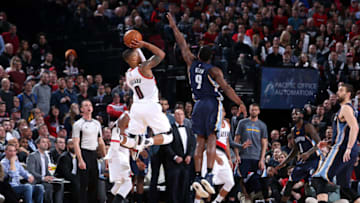 PORTLAND, OR - JANUARY 27: Damian Lillard