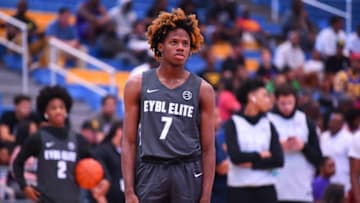 LOS ANGELES, CA - AUGUST 10: Dj Steward looks on during the Nike Academy Showcase Game on August 10, 2019 at the Los Angeles Southwest College in Los Angeles, CA. (Photo by Brian Rothmuller/Icon Sportswire via Getty Images)