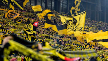 DORTMUND, GERMANY - DECEMBER 16: The fans of Borussia Dortmund in actions prior to the Bundesliga match between Borussia Dortmund and SG 1899 Hoffenheim at the Signal Iduna Park on December 16, 2017 in Dortmund, Germany. (Photo by Alexandre Simoes/Borussia Dortmund/Getty Images)