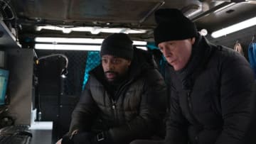CHICAGO P.D. -- "Impossible Dream" Episode 809 -- Pictured: (l-r) LaRoyce Hawkins as Kevin Atwater, Jason Beghe as Hank Voight -- (Photo by: Sandy Morris/NBC)
