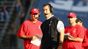 EAST HARTFORD, CT - SEPTEMBER 29: Head coach Luke Fickell of the Cincinnati Bearcats looks on against the Connecticut Huskies at Rentschler Field on September 29, 2018 in East Hartford, Connecticut. (Photo by Tim Bradbury/Getty Images)