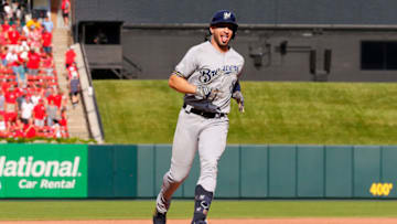 ST LOUIS, MO - SEPTEMBER 15: Ryan Braun #8 of the Milwaukee Brewers celebrates after hitting a grand slam against the St. Louis Cardinals in the eighth inning at Busch Stadium on September 15, 2019 in St Louis, Missouri. (Photo by Dilip Vishwanat/Getty Images)