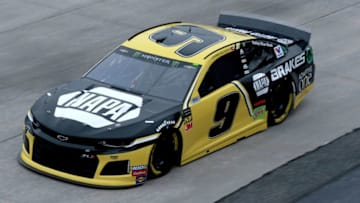 DOVER, DE - MAY 03: Chase Elliott, driver of the #9 NAPA Brakes Chevrolet, practices for the Monster Energy NASCAR Cup Series Gander RV 400 at Dover International Speedway on May 3, 2019 in Dover, Delaware. (Photo by Sean Gardner/Getty Images)