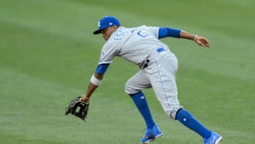 Alcides Escobar #2 of the Kansas City Royals - (Photo by Hannah Foslien/Getty Images)