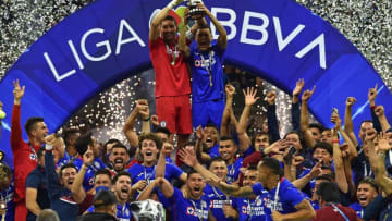 Cruz Azul defeated Santos Laguna 2-1 on aggregate to win the Guardianes 2021 Liga MX title. (Photo by RODRIGO ARANGUA/AFP via Getty Images)