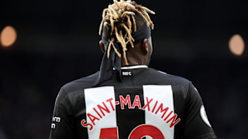 NEWCASTLE UPON TYNE, ENGLAND - NOVEMBER 09: Allan Saint-Maximin of Newcastle United in action during the Premier League match between Newcastle United and AFC Bournemouth at St. James Park on November 09, 2019 in Newcastle upon Tyne, United Kingdom. (Photo by Mark Runnacles/Getty Images)