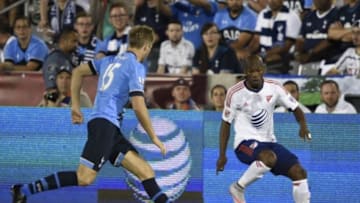 Jul 29, 2015; Denver, CO, USA; MLS All Star midfielder Fabian Castillo (11) of FC Dallas controls the ball against Tottenham Hotspur defender Eric Dier (15) during the second half of the 2015 MLS All Star Game at Dick