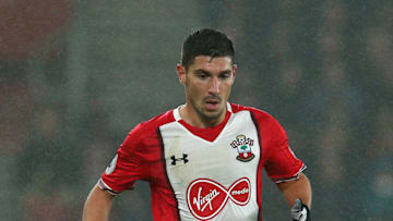 SOUTHAMPTON, ENGLAND - JANUARY 02: Southampton's Jeremy Pied in action during during the Premier League match between Southampton and Crystal Palace at St Mary's Stadium on January 2, 2018 in Southampton, England. (Photo by Charlie Crowhurst/Getty Images)