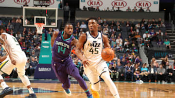CHARLOTTE, NC - JANUARY 12: Donovan Mitchell