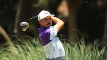 HILTON HEAD ISLAND, SOUTH CAROLINA - JUNE 19: Rickie Fowler of the United States plays his shot from the second tee during the second round of the RBC Heritage on June 19, 2020 at Harbour Town Golf Links in Hilton Head Island, South Carolina. (Photo by Streeter Lecka/Getty Images)