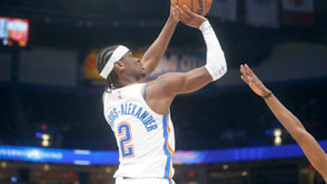 Shai Gilgeous-Alexander #2 of the Oklahoma City Thunder. (Photo by Ian Maule/Getty Images)