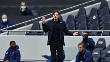 LONDON, ENGLAND - APRIL 21: Interim Head Coach of Tottenham Hotspur, Ryan Mason reacts during the Premier League match between Tottenham Hotspur and Southampton at Tottenham Hotspur Stadium on April 21, 2021 in London, England. Sporting stadiums around the UK remain under strict restrictions due to the Coronavirus Pandemic as Government social distancing laws prohibit fans inside venues resulting in games being played behind closed doors. (Photo by Justin Setterfield/Getty Images)