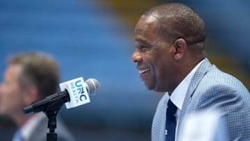 Hubert Davis, the new head coach of the fiercest Duke basketball rival (Jeffrey Camarati/Getty Images)