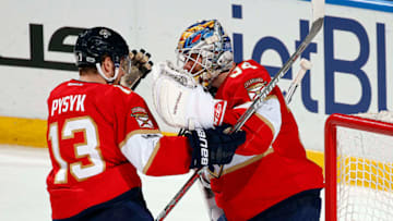 SUNRISE, FL - MARCH 23: Goaltender James Reimer