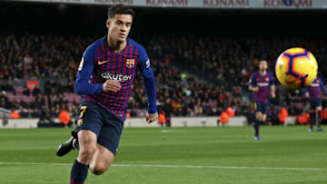 Philippe Coutinho during the match between FC Barcelona and SD Eibar, corresponding to the week 19 of the Liga Santander, played at the Camp Nou Stadium, on 13th January 2019 in Barcelona, Spain. (Photo by Joan Valls/Urbanandsport /NurPhoto via Getty Images)