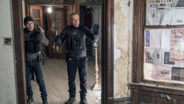 CHICAGO P.D. -- "Chasing Monsters" Episode 513 -- Pictured: (l-r) Jon Seda as Antonio Dawson, Jason Beghe as Hank Voight -- (Photo by: Matt Dinerstein/NBC)