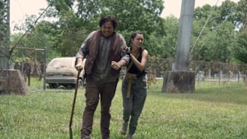 Josh McDermitt as Dr. Eugene Porter, Christian Serratos as Rosita Espinosa - The Walking Dead _ Season 9, Episode 6 - Photo Credit: Gene Page/AMC