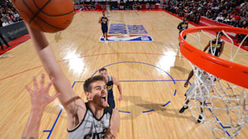 LAS VEGAS, NV - JULY 12: Dragan Bender #35 of the Phoenix Suns goes for a dunk during the game against the Utah Jazz during the 2017 Las Vegas Summer League on July 12, 2017 at the Cox Pavilion in Las Vegas, Nevada. NOTE TO USER: User expressly acknowledges and agrees that, by downloading and or using this Photograph, user is consenting to the terms and conditions of the Getty Images License Agreement. Mandatory Copyright Notice: Copyright 2017 NBAE (Photo by Noah Graham/NBAE via Getty Images)