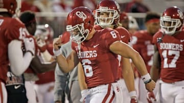 NORMAN, OK - OCTOBER 28: Quarterback Baker Mayfield