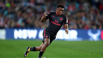SYDNEY, AUSTRALIA - JULY 13: Alexander Iwobi of Arsenal during the match between Sydney FC and Arsenal FC at ANZ Stadium on July 13, 2017 in Sydney, Australia. (Photo by Zak Kaczmarek/Getty Images)