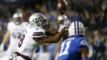 Oct 14, 2016; Provo, UT, USA; Mississippi State Bulldogs wide receiver Fred Ross (8) can