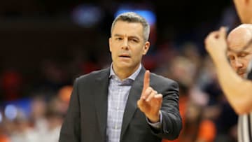 CHARLOTTESVILLE, VA - DECEMBER 29: Head coach Tony Bennett of the Virginia Cavaliers calls a time out in the first half during a game against the Navy Midshipmen at John Paul Jones Arena on December 29, 2019 in Charlottesville, Virginia. (Photo by Ryan M. Kelly/Getty Images)