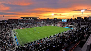 May 27, 2015; Toronto, Ontario, Canada; A high angle view of BMO Field in Toronto during the second half of an international club friendly between Toronto FC and Manchester City. Mandatory Credit: Dan Hamilton-USA TODAY Sports