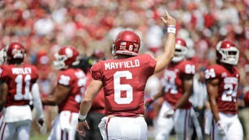 NORMAN, OK - SEPTEMBER 02: Quarterback Baker Mayfield
