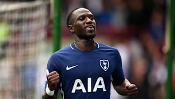 HUDDERSFIELD, ENGLAND - SEPTEMBER 30: Moussa Sissoko of Tottenham Hotspur celebrates scoring his sides fourth goal during the Premier League match between Huddersfield Town and Tottenham Hotspur at John Smith's Stadium on September 30, 2017 in Huddersfield, England. (Photo by Michael Regan/Getty Images)