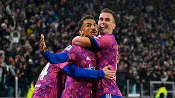 TURIN, ITALY - JANUARY 07: Danilo Luiz da Silva of Juventus celebrates after scoring their sides first goal during the Serie A match between Juventus and Udinese Calcio at Allianz Stadium on January 07, 2023 in Turin, Italy. (Photo by Diego Puletto/Getty Images)
