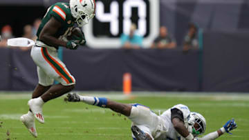 South Carolina football alum Donald Chaney, Sr.'s son Donald Chaney, Jr. is transferring from Miami. Mandatory Credit: Jasen Vinlove-USA TODAY Sports