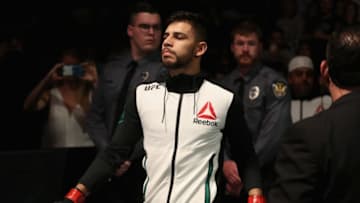 PHOENIX, AZ - JANUARY 15: Yair Rodriguez prepares to fight BJ Penn (not pictured) during the UFC Fight Night event at the at Talking Stick Resort Arena on January 15, 2017 in Phoenix, Arizona. (Photo by Christian Petersen/Getty Images)