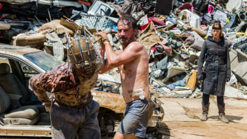 Jadis (Pollyanna McIntosh) and Rick Grimes (Andrew Lincoln) in The Walking Dead Season 8 Episode 7Photo by Gene Page/AMC