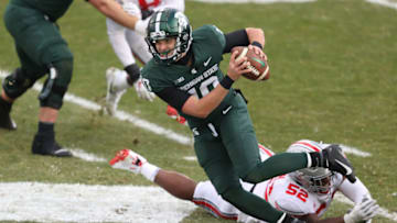 Payton Thorne, Michigan State football (Photo by Gregory Shamus/Getty Images)